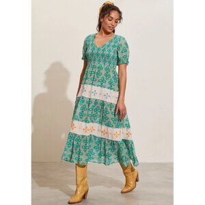 Odd Molly Anthropologie Day Printed Midi Dress M